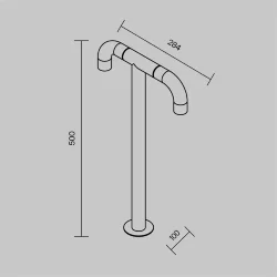 Ландшафтный светильник Sleek 3000К 4Вт IP 65 (Графит)