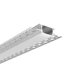 Алюминиевый профиль встраиваемый в гипсокартон 349 (2500*61,5/28,5*14мм с рассеивателем)